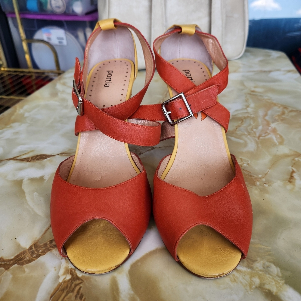 Vintage Leather Portia High Heels